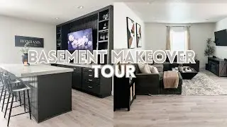 *MAJOR* BASEMENT MAKEOVER REVEAL & TOUR 2023 | Modern decor ideas for your basement