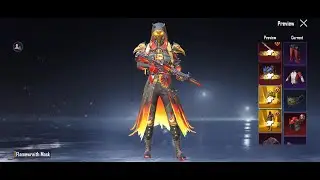 New Fire X-Suit PUBG BGMI First Ultimate outfit Flame Wraith Set