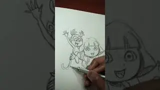 Drawing Dora & Boots (ASMR)