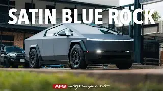 SATIN BLUE ROCK PPF CYBERTRUCK | AFS MIDTOWN