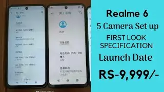 Realme 6 - First Look, 5 Cameras, Punch Hole Display, Launch Date, Price | Realme 6