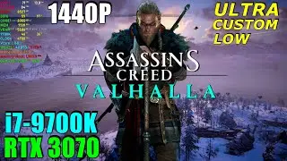 Assassins Creed Valhalla RTX 3070 OC & 9700K 4.7GHz - Max Settings 1440P