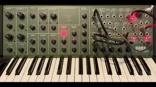 Korg MS-20 | Tweaking a Simple VCO-Less Self-Playing Patch
