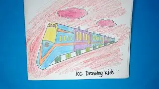 how to draw a train | circle line art school | perspective drawing | hey my baby