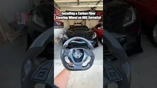 Installing a Carbon Fiber Steering Wheel on my Nitrous Corvette from @kustominterior