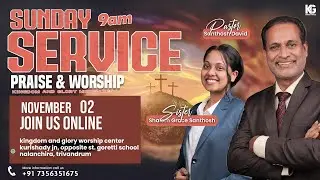 Online Sunday Service LIVE | English & Malayalam | Pastor Santhosh David | 02-11-25