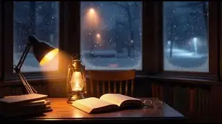 Snowy Night Lofi ❄️ Calm Beats for Studying & Deep Focus