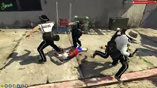 Rollin 60s Crips vs PD (Project Rogue RP)