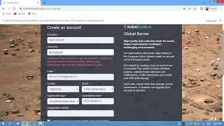 2.Creating account in Kobo Toolbox