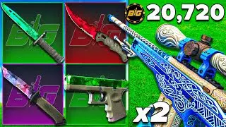 I Started With $100 on CSGOBIG and HIT TWO GUNGNIRS! ($20,720)