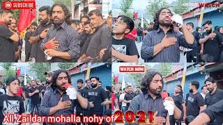 Zaildar mohalla all nohy of 2021 noha khan arshid hussain..!