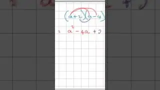 Learning how to multiply two binomials together  #maths #mathshack #math #mathsontips #mathmath