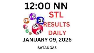 STL BATANGAS  12:00 PM LIVE DRAW  January 9, 2026