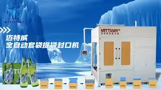 Beer metal cap bagging pack solution bag inserter bag decuffer sealer machine