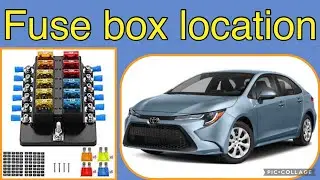 The fuse box location on a 2020 Toyota Corolla