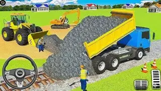👷City Road Construction Simulator 3D 🚧 | Heavy Excavator & Truck (Android Gameplay)