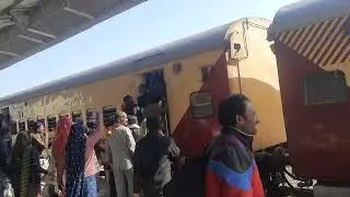 overcrowd train in village,