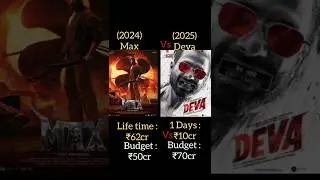 Deva Vs Max Box office collection #deva #max #shahidkapoor #shorts