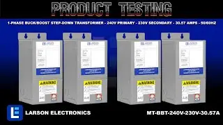 1-Phase Buck/Boost Step-Down Transformer - 240V Primary - 230V Secondary - 30.57 Amps - 50/60Hz