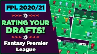 RATING YOUR GAMEWEEK 1 FPL DRAFTS! | Fantasy Premier League 2020/21 Tips
