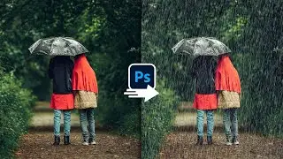 How to Add Rain Effect Fast and Easy in Photoshop