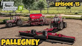 İKİ TARLA ARASI MEKİK DOKUDUM | EKTİĞİM BUĞDAYLARA ÇAPA YAPTIM | Pallegney'de Bölüm 15 |FS25