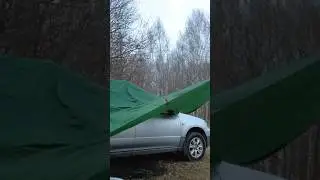 Budżetowe Zadaszenie do Auta! 🚗💨 #tarp #vanlife #carlife&rdquo;