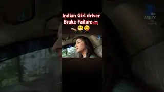 Indian Girl driver Brake Failure #cardriving #carbrake #pedal #brakefailure #pedalview #ladydriver