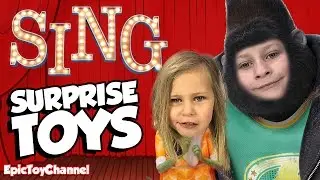 SING MOVIE Toys Review + Silly SING Kid Audition & McDonalds Happy Meal Sing Surprise Toys For Kids
