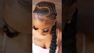 😳😳 S T I T C H ponytail #hairstyles #braid #stitchbraids #,youtube #explore #hair