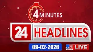 4 Minutes 24 Headlines LIVE | Top News | 09-02-2026 - TV9