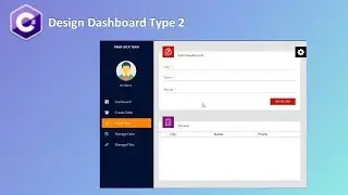 C# UI - Design Dashboard Type 2