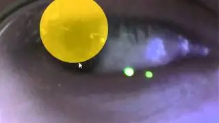 Controlling the cursor by tracking the eye/retina