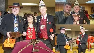 Faschingsprinzenpaar gibt Stadtschlüssel zurück (13. Februar 2024 Rathaus Bayreuth)