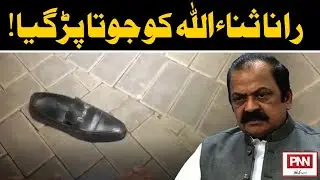Rana Sana Ullah Ko Joota Pr Gya | Shoe Attack on Rana Sana Ullah | PNN New