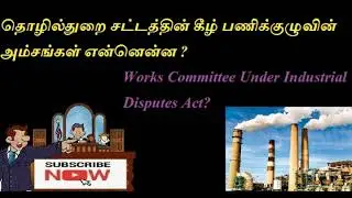 தொழில்துறை சட்டத்தின் கீழ் பணிக்குழுவின் அம்சங்கள் என்னென்ன ?