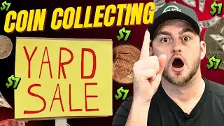 $1 COIN COLLECTING YARD SALE WITH COUCH COLLECTIBLES