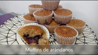Magdalenas o muffins de arándanos #magdalenas #madalena #muffins #cupcakes #arandanos #arándanos
