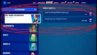 How to complete all the My Hero Academia quests in Fortnite chapter 4 season 4