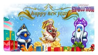 ❄️・Angry Birds Evolution: New Year's Time 2018! Opening of Premium Eggs | Bird Snow Maiden Marisha