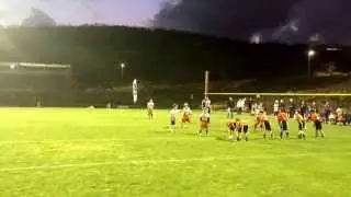 Flag football trick plays: Load up right side of line. Throw left.