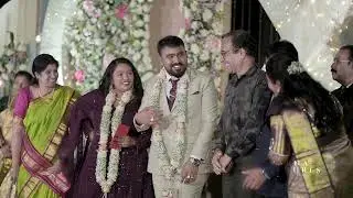 DHEERAJ AND NEHA ||  Cinematic highlights  RECEPTION  4k Wedding by VARNA VENTURES