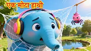 Ek Mota Hathi Ghumne Chala | एक मोटा हाथी | Hindi Rhyme for Kids