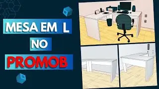 Projetando Mesa em L no Promob