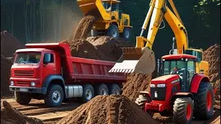 Best powerful Excavators and truck #tranding #trending #trend #truck #toys