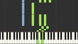 Handel: Dead March from Saul - arranged for Organ (piano roll graphics)