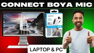 Computer me Boya Miic M1 Connect Kaise Kare | How to Connect Boya Mic in PC