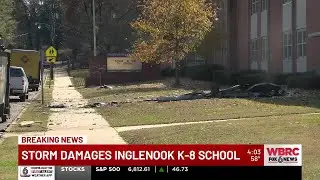 Storm damages Inglenook K-8 School
