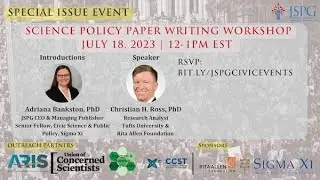 Civic science policy writing workshop