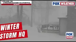 Fast-moving Snow Squalls Sweep Through Poland, Ohio